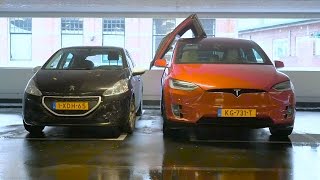 ANWB Test Tesla Model X 2016 [upl. by Olivette]