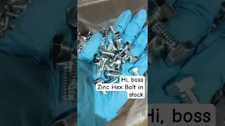 US GR 2 Zinc Hex Bolt auto construction fasteners bolt parts pernos screw fastener [upl. by Winton862]