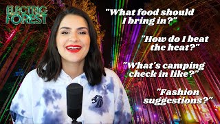 Answering Your Most Asked Electric Forest Questions QampA 🌳 [upl. by Ahtanoj]