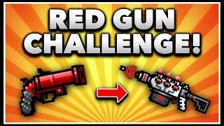 Pixel Gun 3D  Red Gun Game Challenge Using ALL Red Weapons [upl. by Knepper]