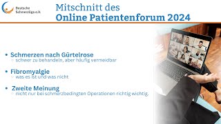 Online Patientenforum 2024 [upl. by Maurita]