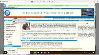 Railway tender IREPS Registration  ireps registration process [upl. by Eerased432]