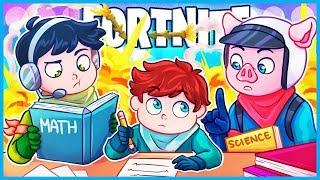 Fortnite but we help an 11 year old with his homework [upl. by Enidan]