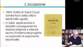 Loccasione dei Sepolcri  Ugo Foscolo  Videolezioni di Letteratura dell800  29elode  YouTube [upl. by Hauhsoj632]