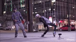 Men Whitout Hats  Safety Dance Remix  Robot Dance Vs Break Dance [upl. by Eugenia]