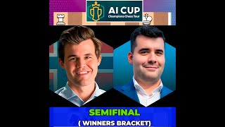 🔴Magnus Carlsen vs Ian Nepomniachtchi  Semifinal Winners Bracket Champions Chess Tour AI Cup 2023 [upl. by Wernher]