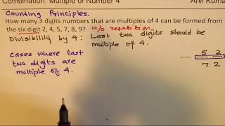 How many 3 digit Multiples of can be formed by numbers 2 4 5 7 8 9 [upl. by Darrow]