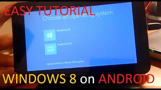 How to install WINDOWS 8 on ANDROID TABLETPHONE TUTORIAL [upl. by Salita]