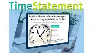 Zeiterfassung in der Cloud  TimeStatement [upl. by Aiz149]