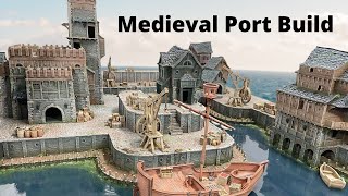 Building another amazing game board Medieval Port for wargames [upl. by Airoled]