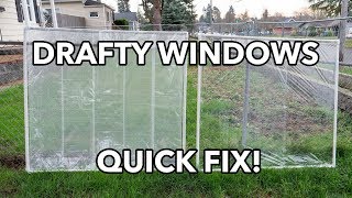 DIY WINDOW INSULATION How To Fix A Drafty Window With PVC Pipe Inserts for 11 Or Less [upl. by Norab]