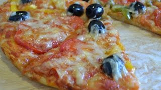 Recette de Pizza aux poivrons colorés  كيفية تحضير البيتزا بالفلفل الملون threepepper pizza [upl. by Pineda801]