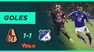 Tolima vs Millonarios 11 Liga BetPlay Dimayor 2021II  Cuadrangulares fecha 3 [upl. by Nnylarac]