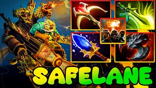 Gyrocopter Dota 2 Safelane Carry Build Guide Pro Gameplay Build 734 [upl. by Etnuaed]