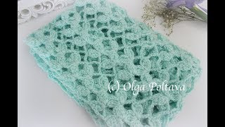 How to Crochet Lacy Leaves Spring Scarf Advanced Beginners Crochet Pattern Video Tutorial [upl. by Denn613]