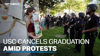 USC cancels graduation ceremony after proPalestine protests [upl. by Lunt940]