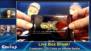 Two Amazing Boxes of CryptozoicEntertainment CZX Crisis On Infinite Earths [upl. by Ailiec]