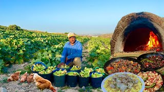 Life in the mountain villages of the Holy Land  Cooking many recipes in the old Bedouin way [upl. by Odraboel979]