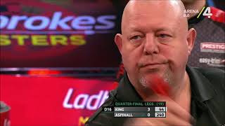 1 Mervyn King vs Nathan Aspinall 2021 Ladbrokes Masters 20210131 Negyeddöntő Quarterfinal [upl. by Lawford872]