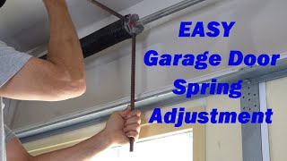 How To Balance a Garage Door  Torsion Spring Adjustment  EasyClear Instructions [upl. by Chappie]