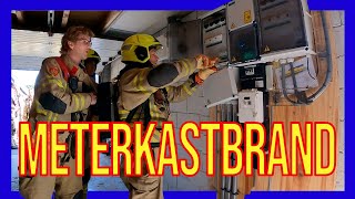 Meterkast brand  VOLUNTEERS DUTCH FIREFIGHTERS [upl. by Imalda]