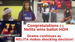 BBNAIJA 2024 NELITA WINS HOH BALLOT NELLY SNUB SOOJ PICKS CHEKAS AS HOH GUEST RUTHEE’s FATE [upl. by Drisko141]