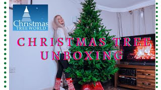 CHRISTMASTREEWORLDCOUK REVIEW  8FT ULTRA MOUNTAIN PINE  FAMILY VLOG [upl. by Hairakcaz803]