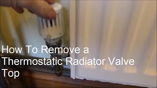 Thermostatic radiator valve broken How to shut off the heat to the radiator [upl. by Valerie760]