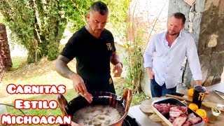 52  Como Se Hacen Carnitas Estilo Michoacan [upl. by Soiritos]