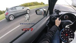 Toyota GT86 vs Peugeot 208 gti facelift 16 THP 208 [upl. by Vieva781]