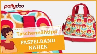 Taschen nähen 6 Paspelband selber machen und annähen [upl. by Yenahteb]