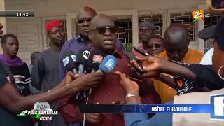 🔴PRESIDENTIELLE REACTION DE ME EL HADJ DIOUF MAME BOYE DIAO MIMI TOURE ETC [upl. by Given761]