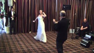 Brides first dance with Vicar dad Gangnam style [upl. by Drisko]