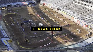 2023 East Rutherford Supercross  PreRace News Break [upl. by Seleta368]