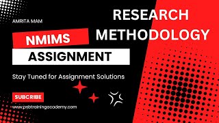 NMIMS Research Methodology Assignment Solution for Question No1 Discussion by Amrita Mam [upl. by Eirotal]