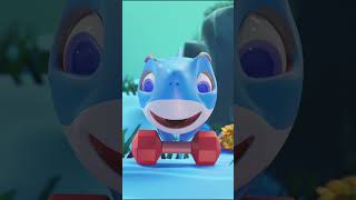 Baby Shark Family Exercising  Kids Song  The Baby Shark Lala nurseryrhymes babyshark [upl. by Nnomae]