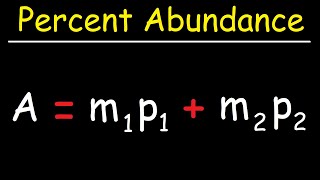 How To Find The Percent Abundance of Each Isotope  Chemistry [upl. by Melicent516]