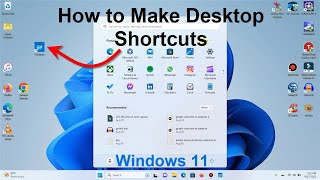 How to Make Desktop Shortcuts  Windows 11 Tutorial Tips  Free amp Super Easy [upl. by Alyda660]