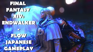 Final Fantasy XIV Endwalker  Flow Lyrics Japanese Gameplay [upl. by Kailey900]