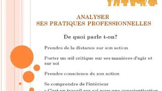 analyser ses pratiques professionnelles [upl. by Aurita]