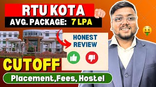 RTU Kota Review 2024 😍  Placements Cutoff  Fee Hostel  REAP Counselling 2024 [upl. by Woodley]