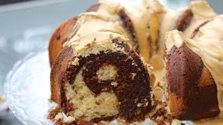 HOW TO MAKE A MOCHA COFFEE CAKE aka Coffee Chocolate and Vanilla Marble Cake [upl. by Oleic]