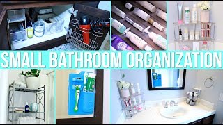 12 Easy Small Bathroom Organization Ideas [upl. by Heiner]