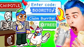 This ROBLOX Game Gives CHIPOTLE BURRITOS FOR FREE  ad [upl. by Myranda]