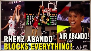 Rhenz Abando ULTIMATE BLOCKS HIGHLIGHTS FILIPINO AIR ABANDO IN KOREAN BASKETBALL LEAGUE [upl. by Doty]