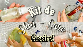 KIT DE SKIN  CARE CASEIRO 🧖🏻‍♀️💝🦋 [upl. by Dnamron]