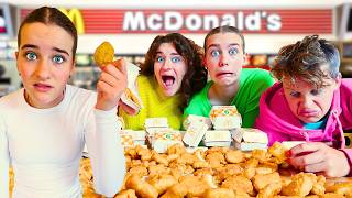 WHO CAN EAT THE MOST CHICKEN NUGGETS parents vs kids wNorris Nuts [upl. by Niatsirhc]