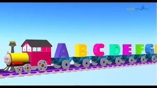 abc songs for children  train 3d songs  abc alphabet songs for children  children nursery rhymes [upl. by Xenia]