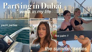 PARTYING with STRANGERS in Dubai  Yachts Five Palm Clubs fun week in my life Ep3 [upl. by Reyaht]