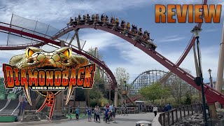 Diamondback Kings Island Review Best Roller Coaster in the Park [upl. by Yatnuahc604]